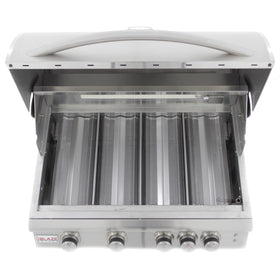 Blaze 32 Inch 4-Burner LTE Gas Grill With Rear Burner and Built-in Lighting System (NG/LP)