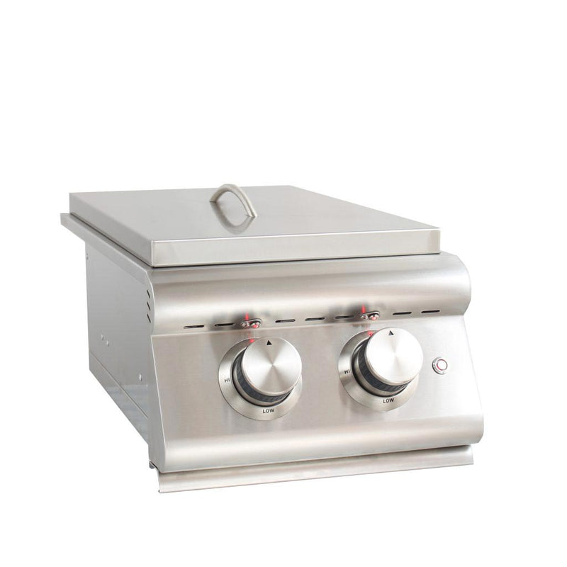 Blaze Built-In Premium LTE Double Side Burner with Lights